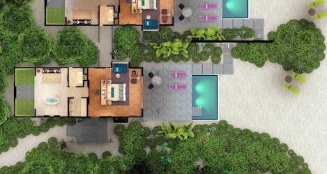 Marina Beach Villa With Pool