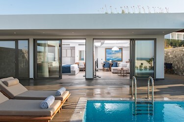 Princess Luxury 2 Bedrooms Villa Sea View Private Heated Pool