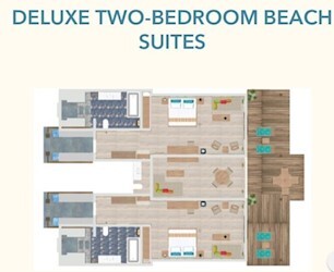 Deluxe Two Bedroom Beach Suite