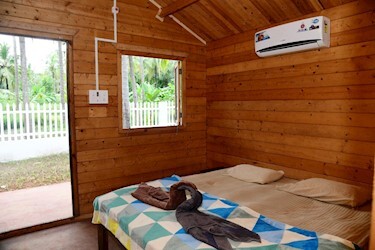 Wooden Cottage Air Condition (with Mattress/without Mattress)
