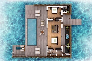 Two Bedroom Ocean Pool Residence