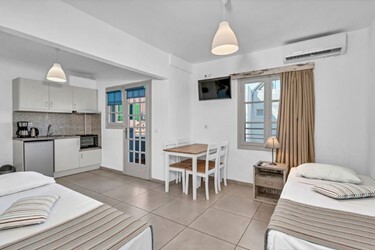 Junior Suite Bedroom & Living Room for 4 Persons A/C