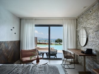 Double Bungalow Room Beach Front Sharing Pool