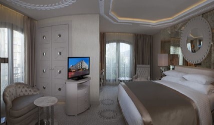 Family Room with City View