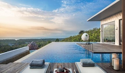 Three-Bedroom Presidential Villa with Balcony and Ocean View