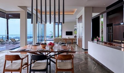 Three-Bedroom Presidential Villa with Balcony and Ocean View