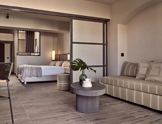 King Evergreen 1 Bedroom Suite with Balcony or Terrace Garden View