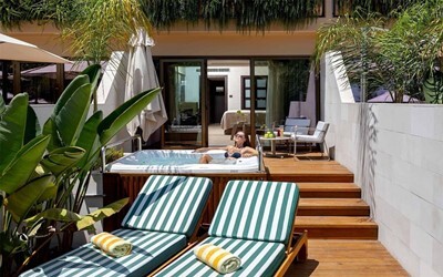 Family Beach Studio - Outdoor Jacuzzi and Terrace