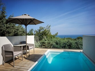 Twin Room Exclusive Private Pool with Sea View