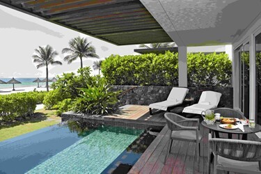 1 Bedroom Suite Pavilion, Private Pool, Beach Front