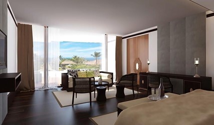 Полу-люкс с собственным бассейном, рядом с океаном