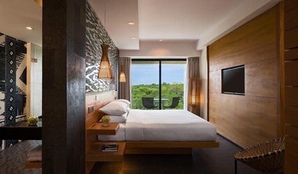Deluxe Family Room with Garden View and Balcony
