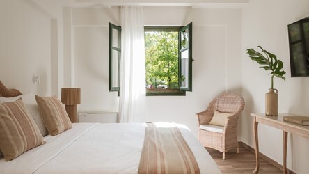 Family Room Connecting Door Shaded Veranda