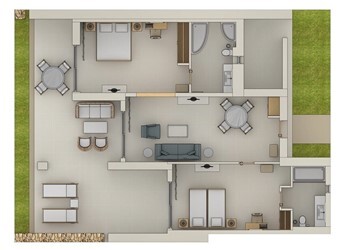 Deluxe 2-Bedroom Bungalow Suite Pr.Garden SV