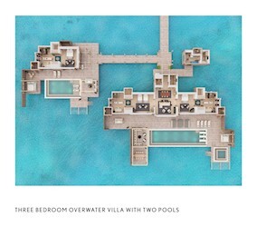 Three Bedroom Overwater Villa with Pools