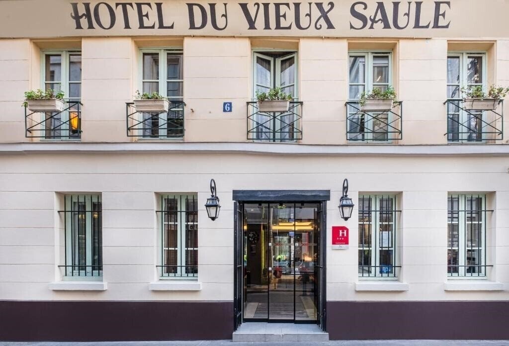 Готель The Originals Boutique, Hotel du Vieux Saule, Paris Le Marais 3*