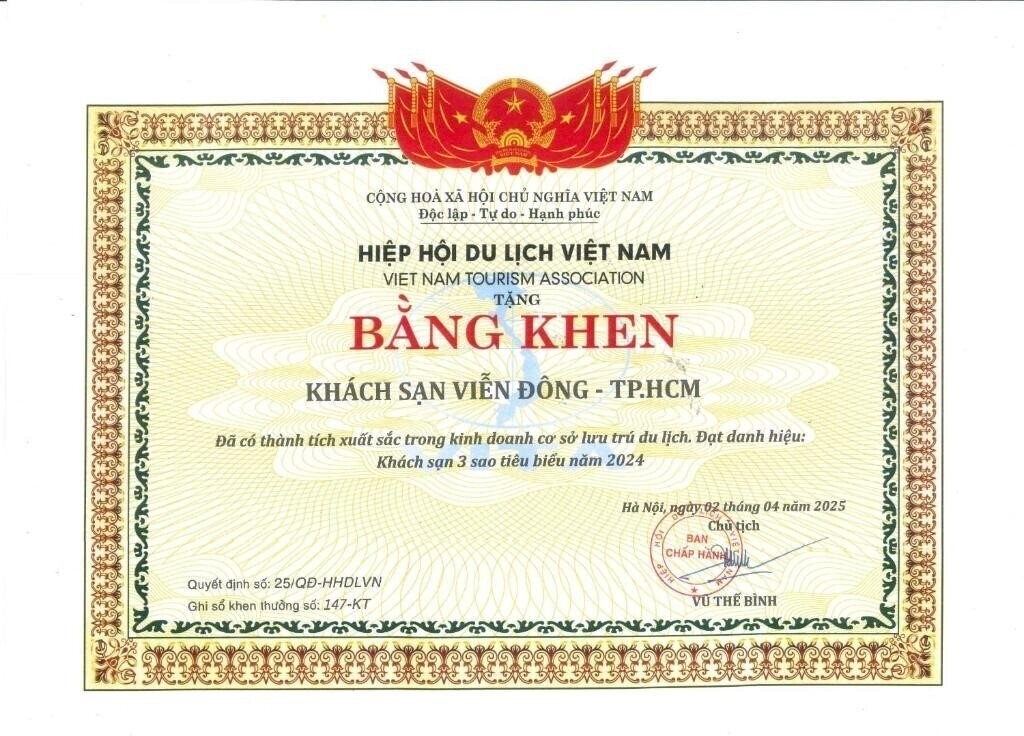 Фотографія Vien Dong Hotel Saigon 3*